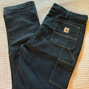 Carhartt Men's Dark Blue Relaxed Jeans 42x34